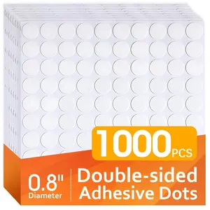 1000 count Sticky Dots, 0.8" Poster Putty Adhesive Stickers for Wall  Crafts Balloons Festival Party Decorations, Sticky Tack Round No Trace Double Sided Tape Dots  Small Stickers