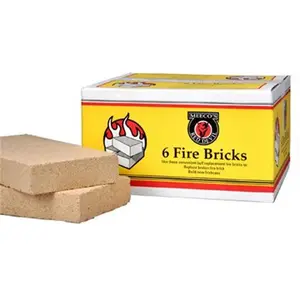 Meeco FBP6 Fire Brick 6-Pack, Kitchen Household Products, Kitchen Fire Ignition Accessory
