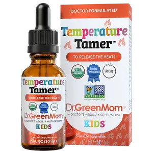 Dr. Green Mom Temperature Tamer Liquid Drops | Gentle Soothing Comfort & Daily Wellness Support| Plant-Based Formula