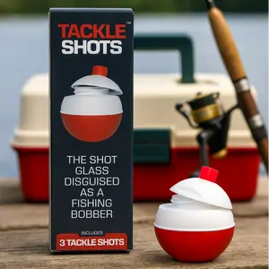 Tackle Shots™ - The Original Fishing Bobber Shaped Shot Glass