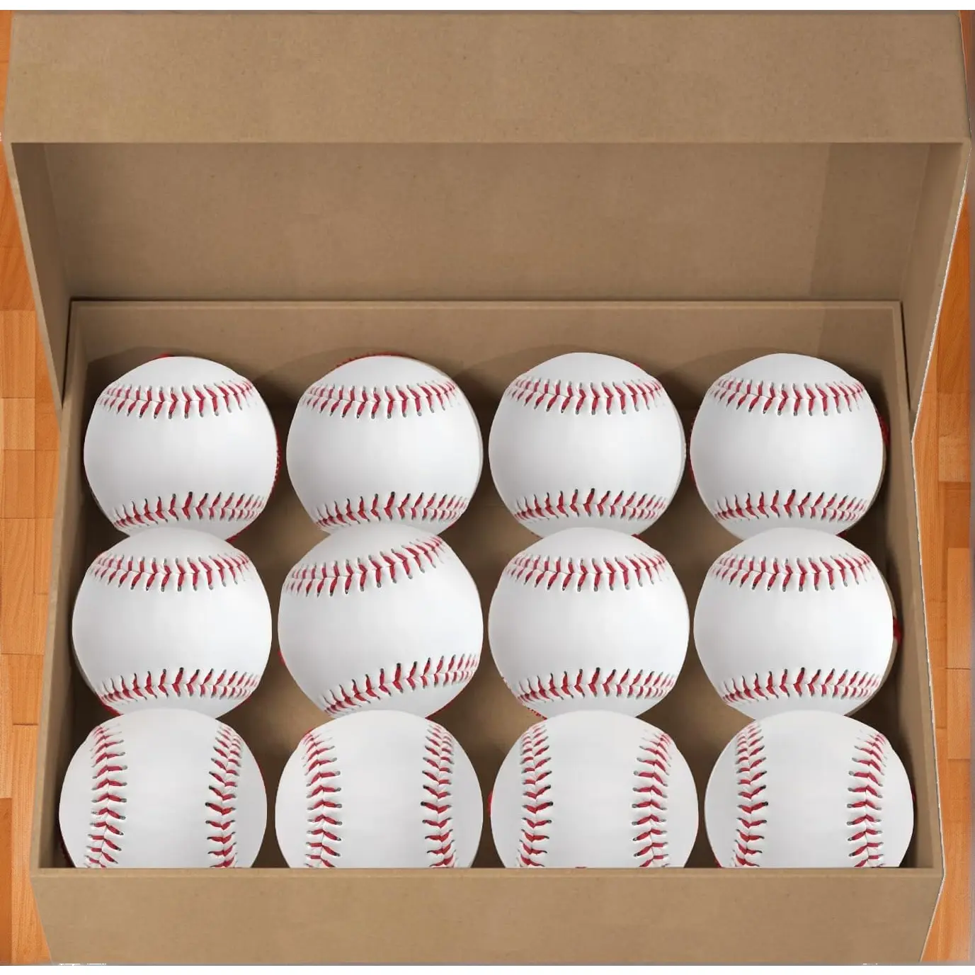 Blank Baseballs 2/4/12 Pack, Official Size 9" Practice Baseballs, Unmarked Baseballs for Training, Pitching, Throwing & Autograph