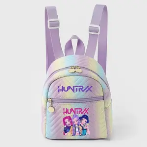 2026 New single-piece set: Colorful backpack with K-pop girl theme, stylish and versatile, both casual and trendy
