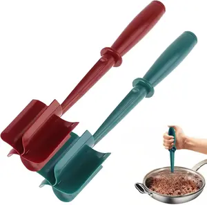 Meat Chopper and Masher - 5-Blade Design, Ergonomic Handle, Non-Slip Grip, BPA-Free, Dishwasher Safe, Ideal for Ground Beef, Potatoes, Beans, & More