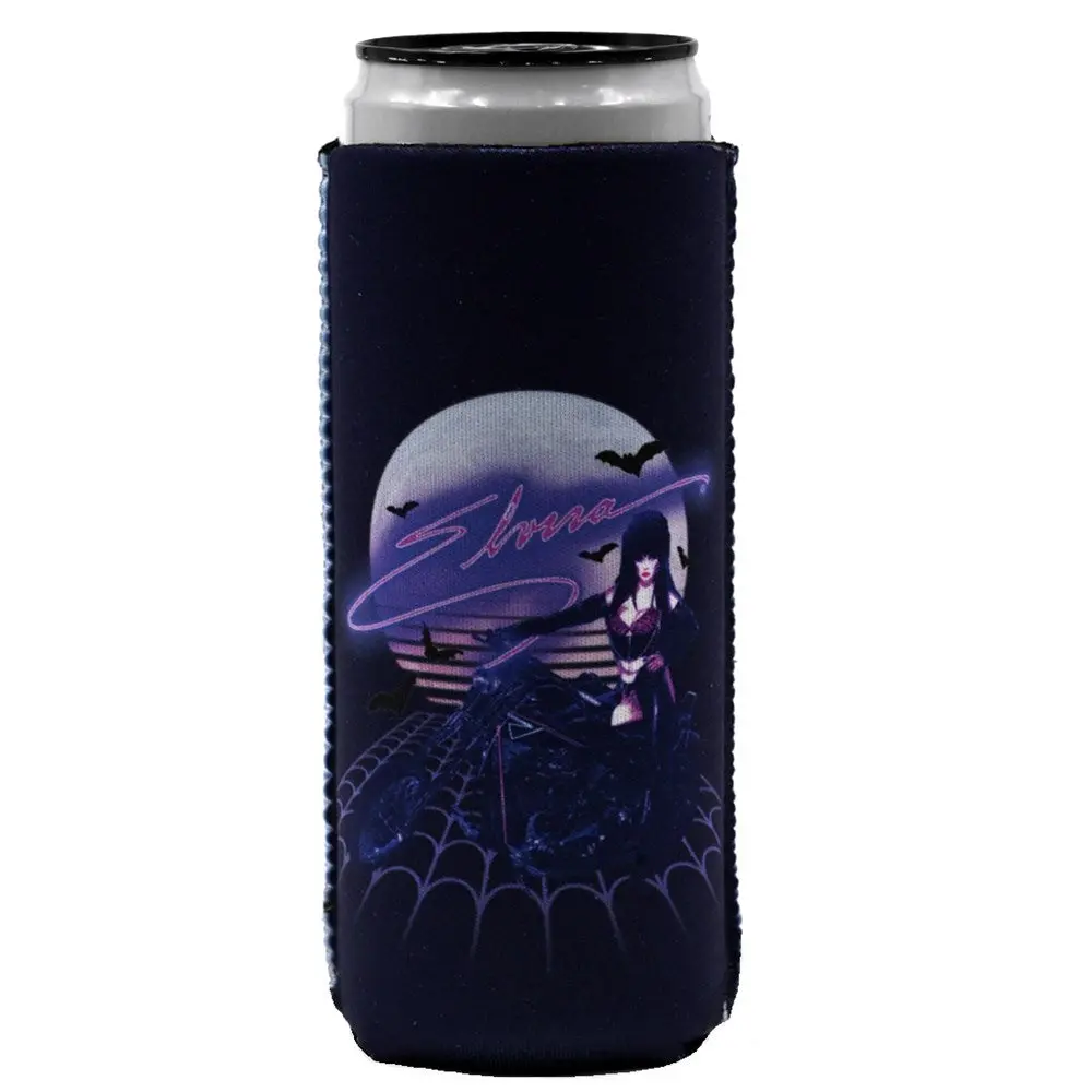 Elvira New Wave Moto Slim Can Cooler Coozies 