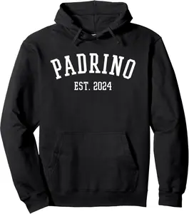 Padrino Est. 2024 Proposal Regalo Para Padrinos Pullover Hoodie
