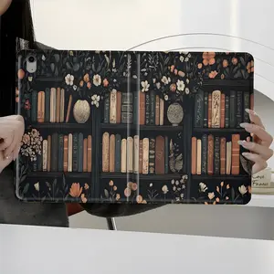 Vintage Floral Design iPad Case，Protective Cover Tablet Casing, Tablet Accessories, iPad Book-Style Case for iPad Pro mini, Full Protection and Pen Slot for Office and School Use, Perfect Gift for Family and Friends