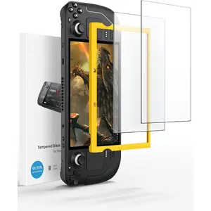 2-Pack Anti Glare Screen Protector for Steam Deck, 9H Hardness Matte Tempered Glass for Steam Deck OLED with Guiding Frame, Scratch Resistant, Comes with Toolkits