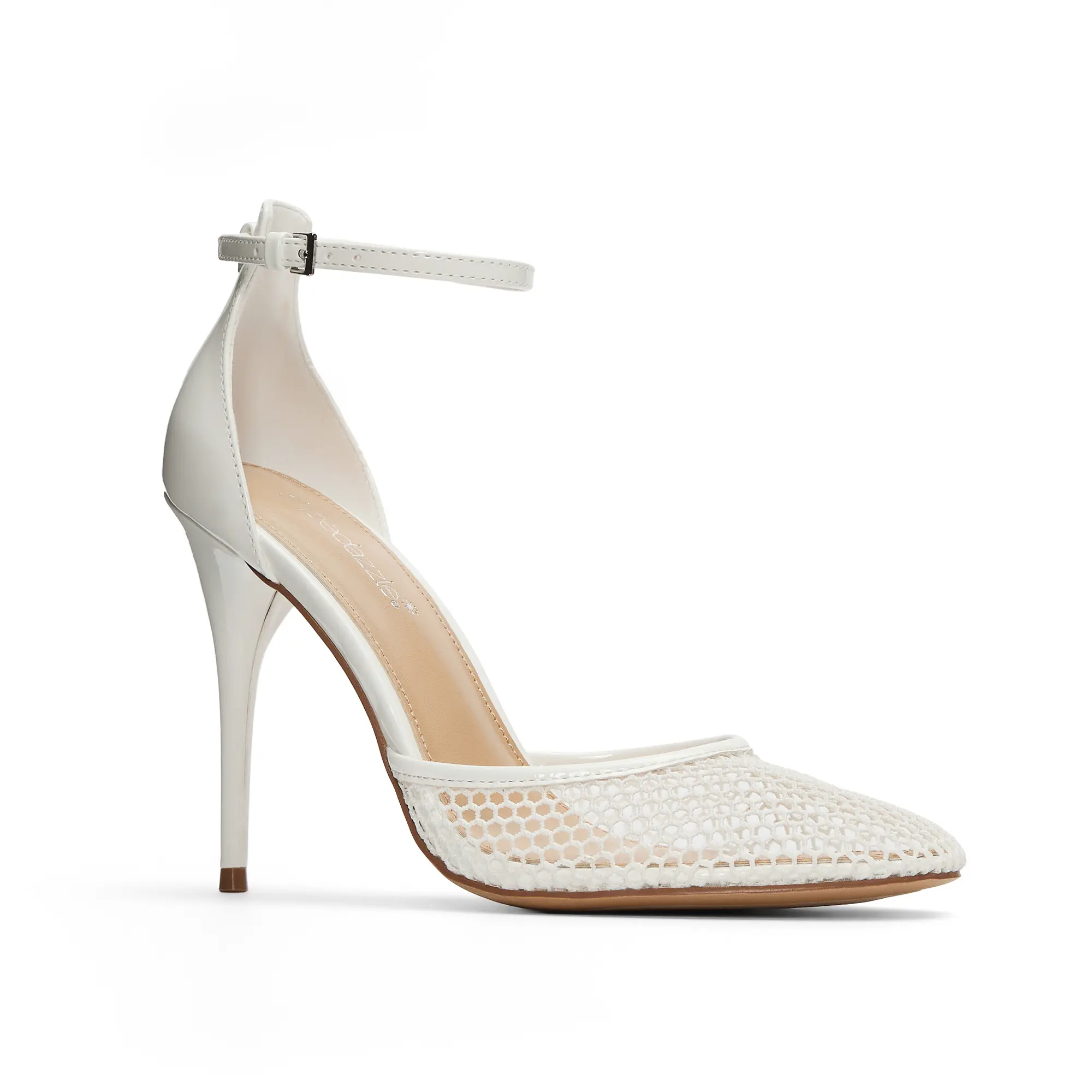 Classic Pointed Toe Heels for Women, Stylish Mesh Stilettos with Adjustable Ankle Strap & German Sole, Comfortable Party Footwear, Chic, Comfortable Heels, Elegant