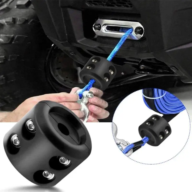 Car modification accessories winch hook stopper cable protector rubber plug automotive accessories for off-road vehicles