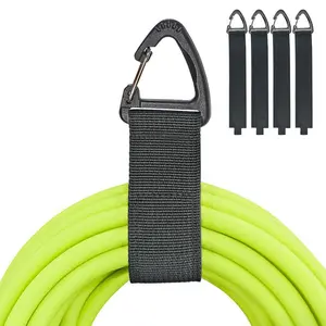 4-Pack Extension Cord Holder Straps – 16" Heavy-Duty Cord Hangers for Garage Organization and Storage