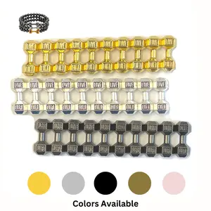 Dumbbell Charms, Miniature Weightlift Fitness Equipment Spacer Barbell Beads, Dollhouse Supplies, Gift for Beader, 6 Selections 30 pcs