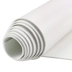DGSL Neoprene Adhesive Foam Sheets, 12'' W x 59'' L x 1/16'' Thick Sponge Self Adhesive Rubber Padding Sheet Closed Cell Foam Sheet Roll for DIY, Multi-Function Soundproof Rubber Mat, White