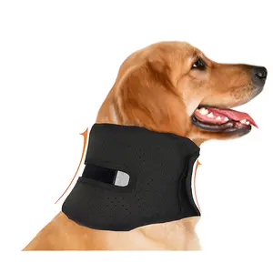 New Dog Neck Support Collar - Post-Surgery Anti-Sprain Pet Neck Fixation Recovery Headgear with Breathable Mesh
