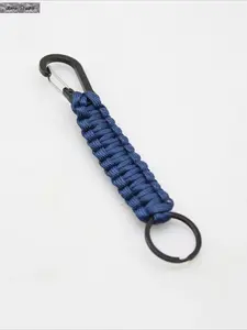 1/6pcs Paracord Keychain with Carabiner – Heavy Duty Braided Key Ring for Men & Women, Outdoor Survival Gear, Camping Hiking Backpack Hook, Multipurpose EDC Lanyard, Strong Durable Emergency Clip for Keys & Bags