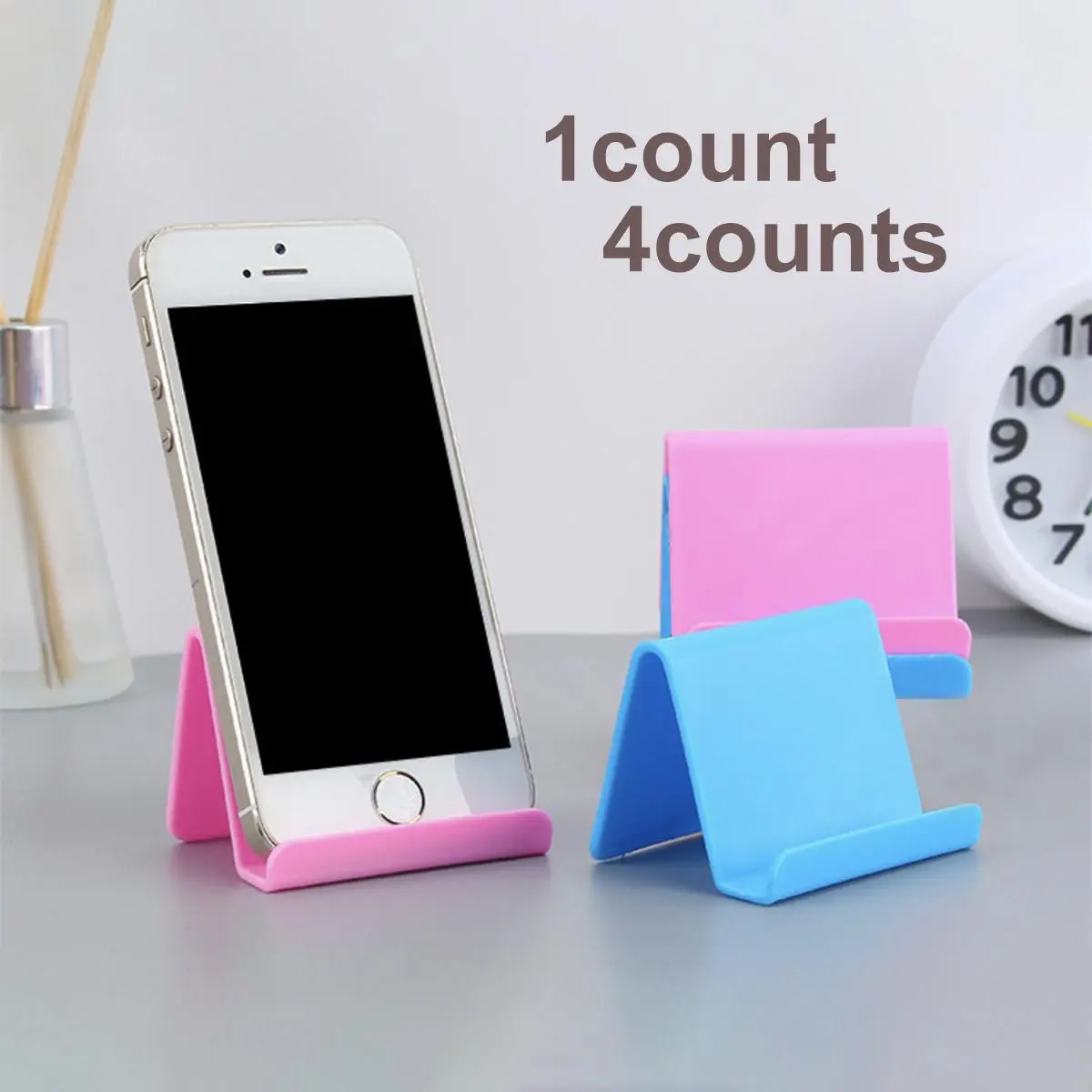 Random Color Desktop Phone Holder, Portable Phone Stand, Universal Cell Phone Holder For Home & Office Use, Mobile Phone Holder, Phone Mount Holder, Cellphone Holder, Phone Holder Design