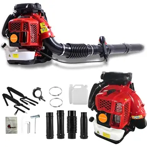 YUCOAP 80CC 2-Stroke Heavy Duty Backpack Snow Blower w/ 900CFM & 2.3L Tank (Leaf Blower Function) Portable