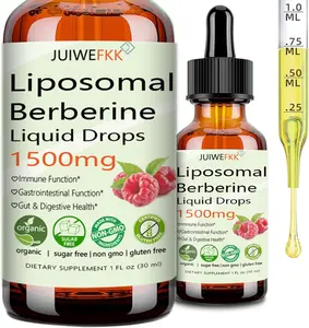 Liposomal Berberine Supplement 1500mg, 2-in-1 Extra Strength GLP-1 Moringa Berberine Drops , 30 Servings