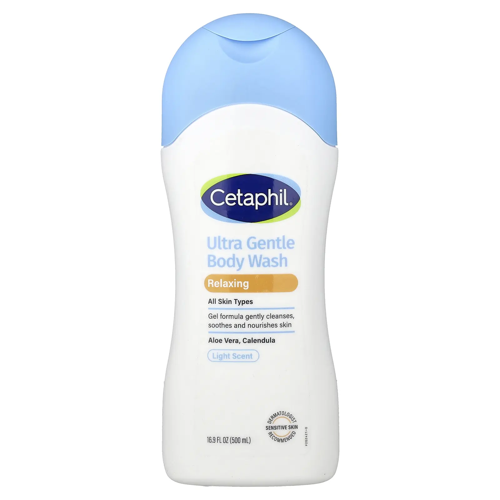 Cetaphil Ultra Gentle Body Wash, All Skin Types, Light Scent, 16.9 fl oz (500 ml)