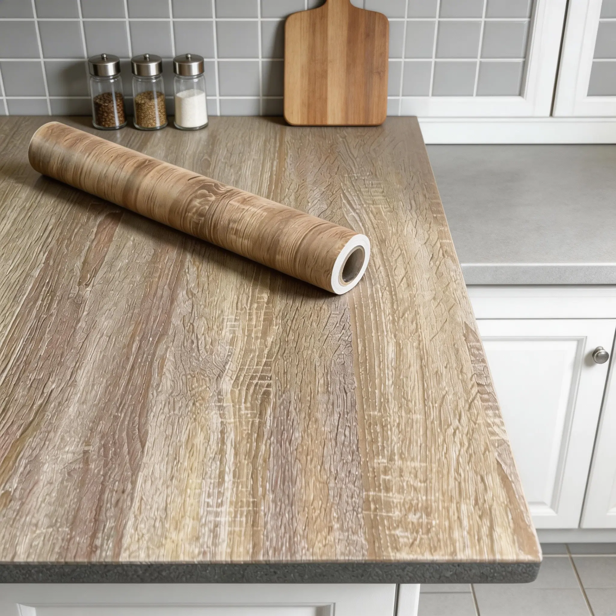 Wood Wallpaper Grey Wood Peel and Stick Wallpaper Gray Wood Contact Paper Self Adhesive Wallpaper Wood Grain Faux Furniture Film Roll Desk Table Wall Cabinet Shelf Draw Liner