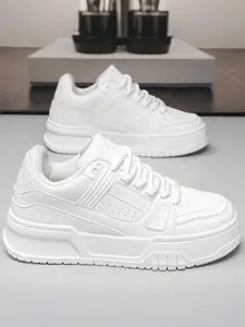 Men's Thick Sole Height Increasing Sneakers, Spring Casual Shoes, Trendy Versatile Student Sports Shoes, Comfortable and Stylish, Thick Soled Sneakers
