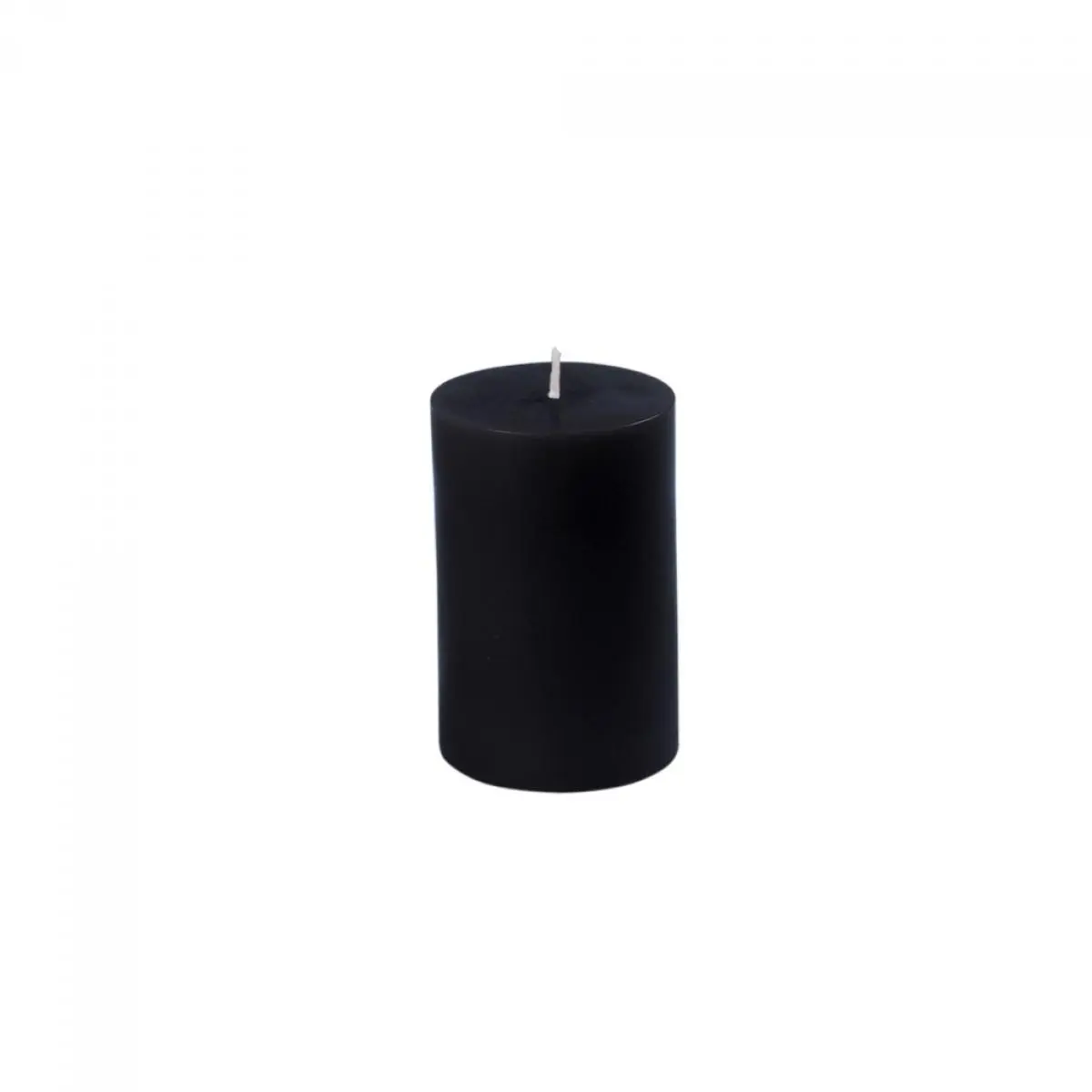Elegant Black Round Wall Decor Pillar Candle Boxes (2x3 in) - Indoor-Outdoors Room Decor Holders for Handpoured Wax Candles, Wedding, 2 X 3 In.