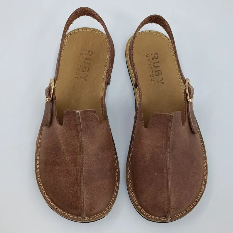 Mink Minimalist Barefoot Handmade Leather Women Sandals, Comfortable Wider, Flexible Rubber Sole, Valantines Day Gift.