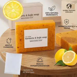 Kojic Acid + Turmeric Natural Brightening Soap | 2-in-1 Face and Body Cleansing Stick | Targets dullness, pigmentation, and uneven skin tone