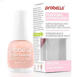 Probelle Tinted Nail Strengthener, Colored Nail Strengthening Treatment, Nail Growth and Repair, Stops Peeling, Splits, Chips, Cracks, and Strengthens Nails
