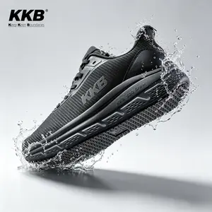 Men's Non-Slip Absorbs Sweat & Controls Odor Waterproof Work Shoes Calzado de trabajo antideslizante e impermeable para hombre: Zapatillas fáciles de calzar, personal de restaurantes y enfermeros, con soporte ortopédico y ajuste de arco.