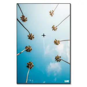 Palm Trees Wall Art Print, Nature Artwork with Print and Frame