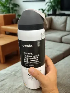 32oz Insulated Water Bottle with Straw – no.1O.wala Style Cute  Flask, BPA Free Leakproof Travel Cup for Women & Kids