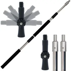 Paint Roller Extension Rod, 4 Feet to 12 Feet Paint Extension Rod Multi-Purpose Splicing Adjustable Long Rod Suitable for Spider Brush Outdoor Spray Painting Roller Cleaning and Chandelier Replacement