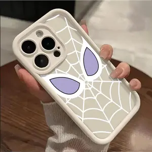 Web pattern outline Phone Case for iPhone 17 AIR 17 PRO 16 PRO 15  PRO MAX  14 PLUS 13 PRO 12 11 PRO XS MAX X XR Plus Shockproof Protective Cover Full Protection Anti-Drop