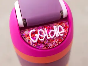 Owala Name Plate - Personalized Thick Acrylic Topper for Owala Water Bottle - Simple Functional Design - Ready to Add Upon Receipt