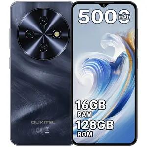 OUKITEL C5 Phone Unlocked, 16(4+12) GB RAM+128GB/TF 1TB ROM Cell Phone, 6.52" Waterdrop Display, 5000mAh Battery Android Phones, 13MP+5MP Camera Smartphone, GPS/4G Dual SIM/3.5mm Jack/Face ID/BT5.0