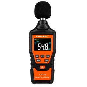 PROTMEX PT622B Digital Sound Level Meter | 30–130dB Decibel Meter with A/C Weighting, MAX/MIN Record, Backlit LCD