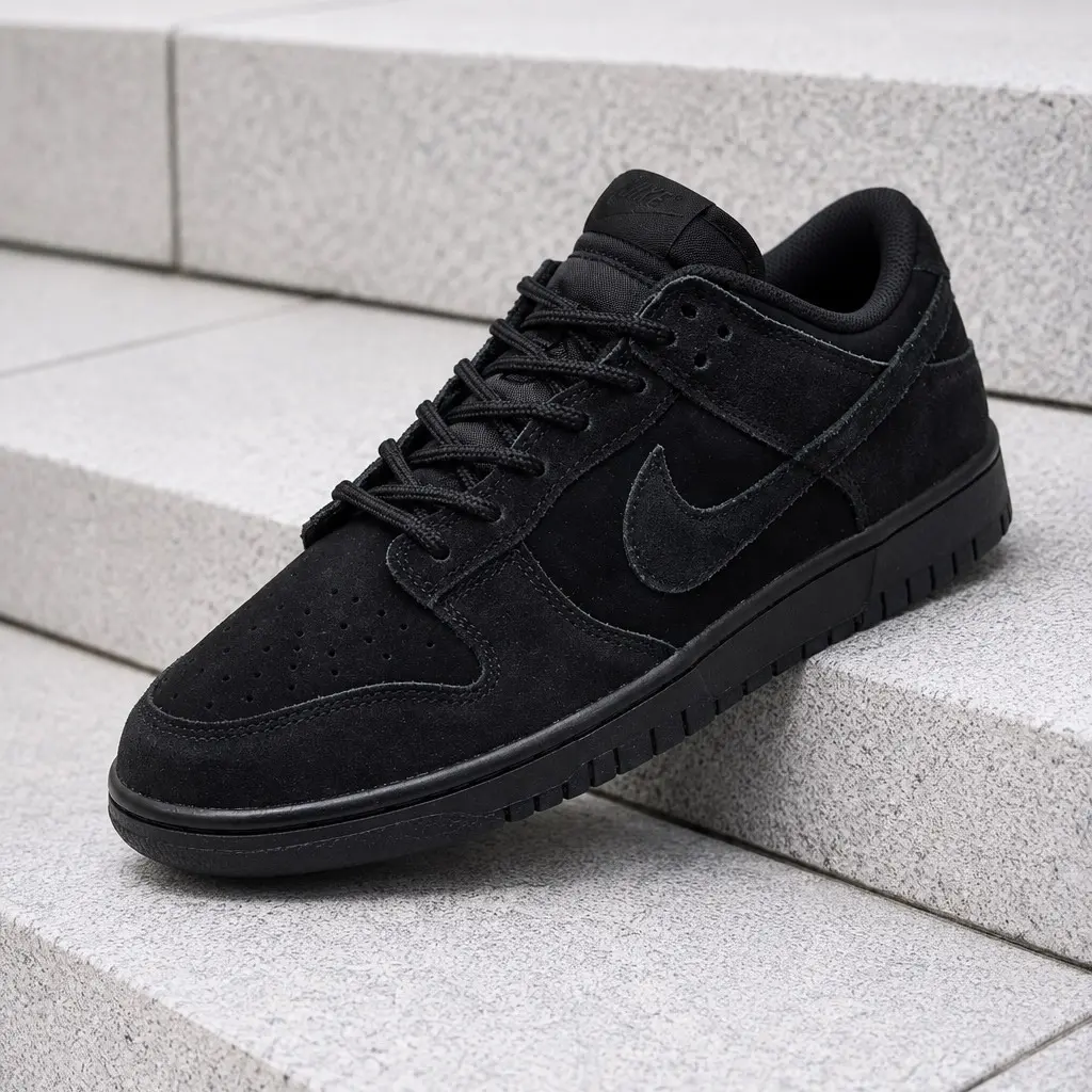 Nike Dunk Low SE Triple Black Men's Fashion Sneaker New Nike Dunk Low SE Triple Black Men's Fashion Sneaker New