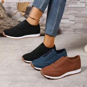 Women's Soft Comfortable Platform Loafers, Casual Slip-On Walking Shoes for Everyday Wear