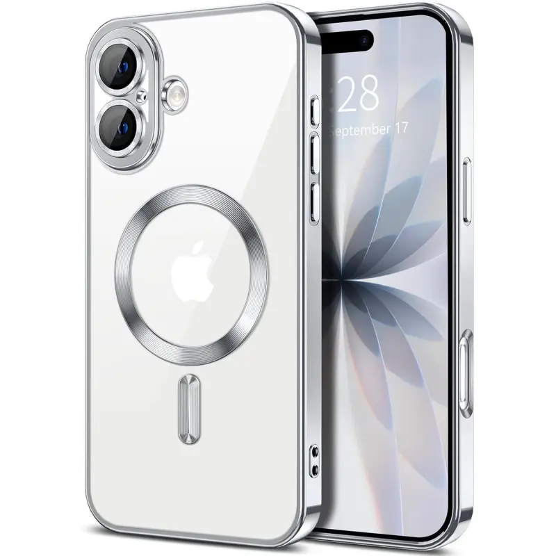 Magsafe Phone Case for iPhone 17/16/15/14/13/12/11 ProMax Pro Plus Air,[Military Drop Protection][Compatible withMagSafe] Full camera protection, shockproof and anti‑drop,Clear Soft TPU for iPhone Case