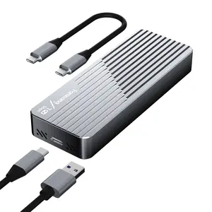 FANXIANG SSD Enclosure with Cooling Fan, USB 3.2 Gen 2 (10 Gbps), M.2 NVME/SATA SSD Enclosure