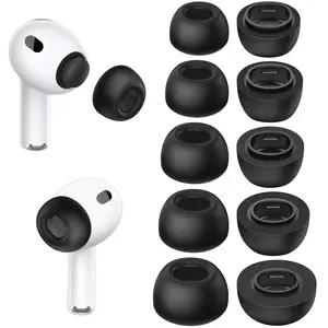 Memory Foam Ear Tips for Airpods Pro 3, Secure Fit, Comfortable, Better Noise Canceling, with Portable Storage Box, Replacement Ear Tips (XXS/XS/S/M/L)