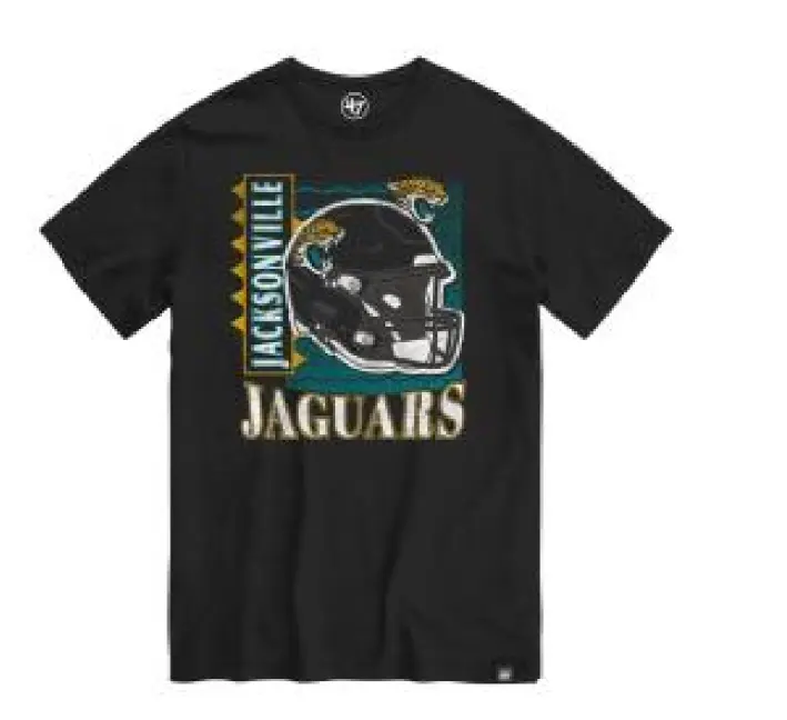 Jacksonville Jaguars '47 Brand Men's Helmet Double Jags T-Shirt