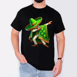 Mexican Irish Dabbing Boy T-Shirt, St. Patrick's Day Mexico Shirt, Funny Irish Tee, Gift for Mexican