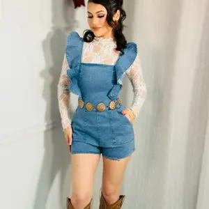 Ruffle romper western