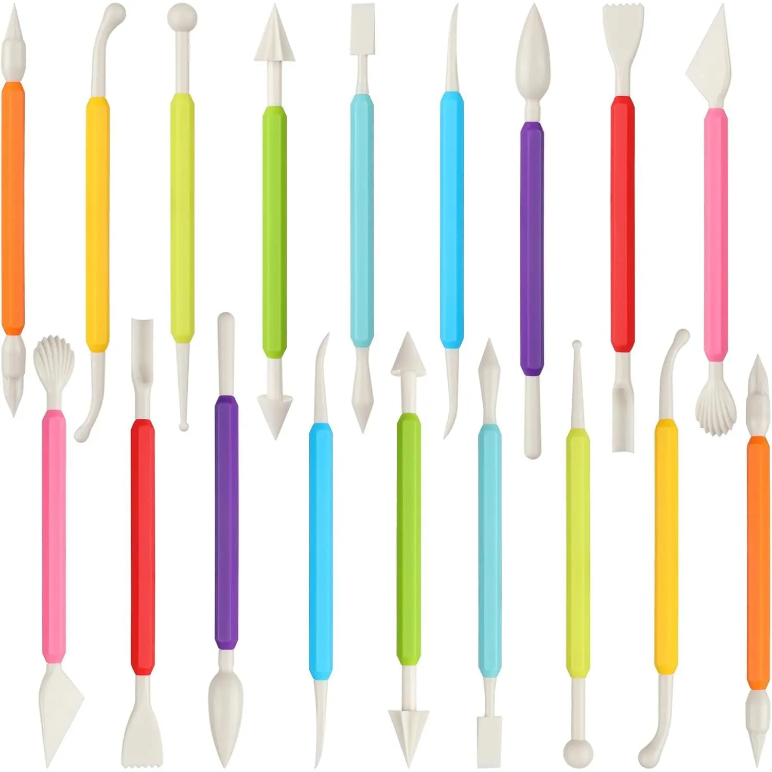 18 count Clay Sculpting Tools, Double  Air Dry Clay Carving Tools Kits for  and Adults, Sculpting Tools for Clay Sculpey, Modeling Clay Ideal, Air Dry Clay and Shaping
