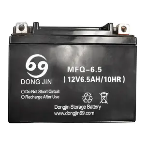 MFQ-6.5 12V 6.5AH Battery Motorcycle AGM CCA50 for Scooter ATV 4 Wheeler Dirt Bike Go Cart Rechargeable Maintenance Free Replacement Powersports Batteries (8)