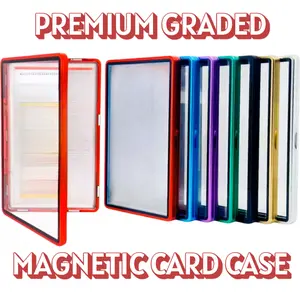 Premium Magnetic Graded Card Case - PSA/CGC/CSG/AGS Aluminum Guard - Graded Card Slab Colored Case Pokemon