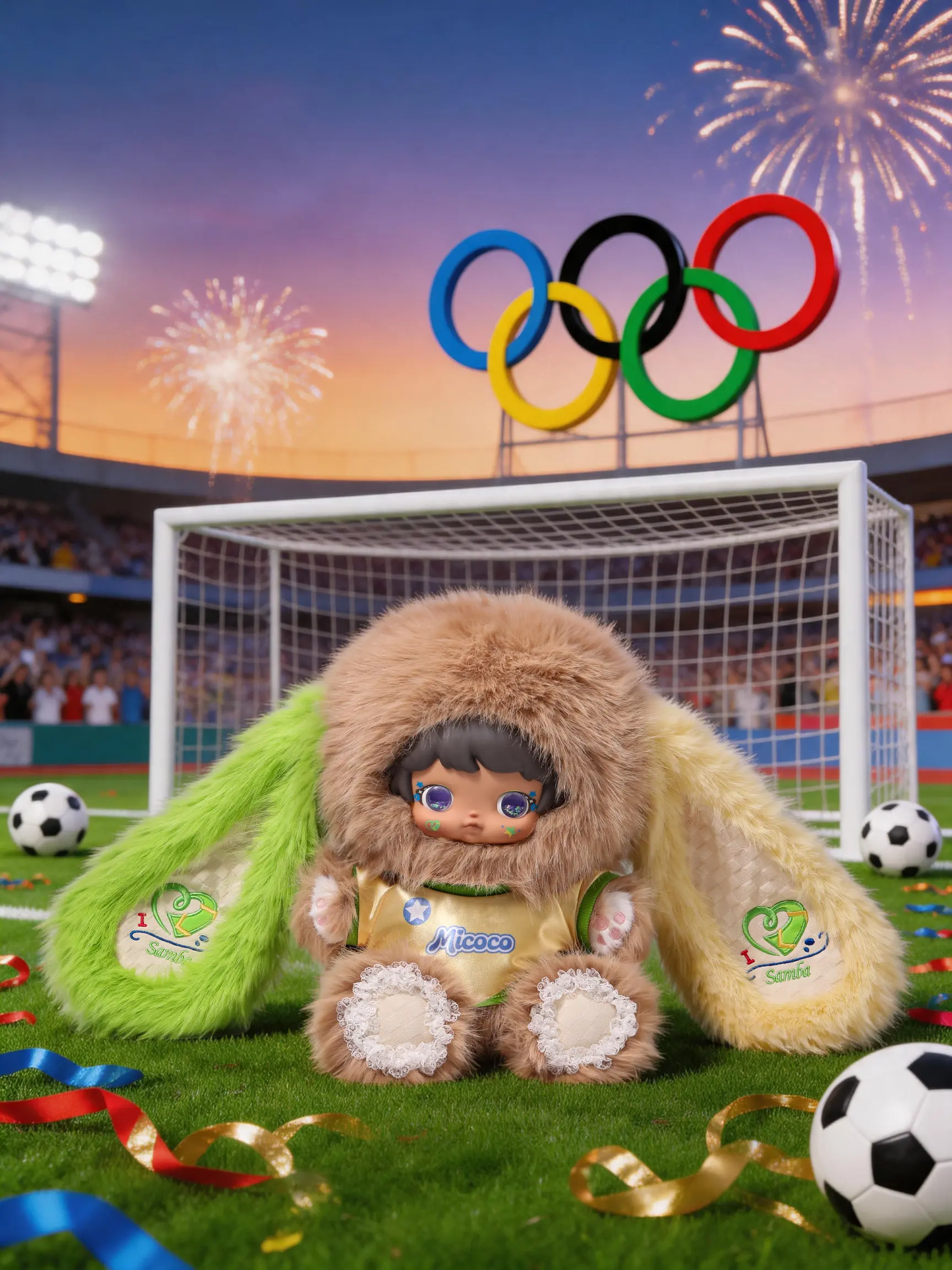 CN- Micoco Soccer Baby Plush Blind Box  The hidden figure probability is 3/24.
