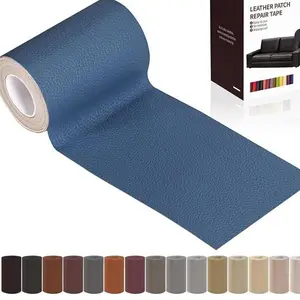 Leather Repair Patch Tape, Blue 3 x 61 Inches Self Adhesive Leather Repair Kit for Furniture, Car Seat,Vinyl Leather Repair Kit for Office Chairs, Couch, Sofa, Luggage