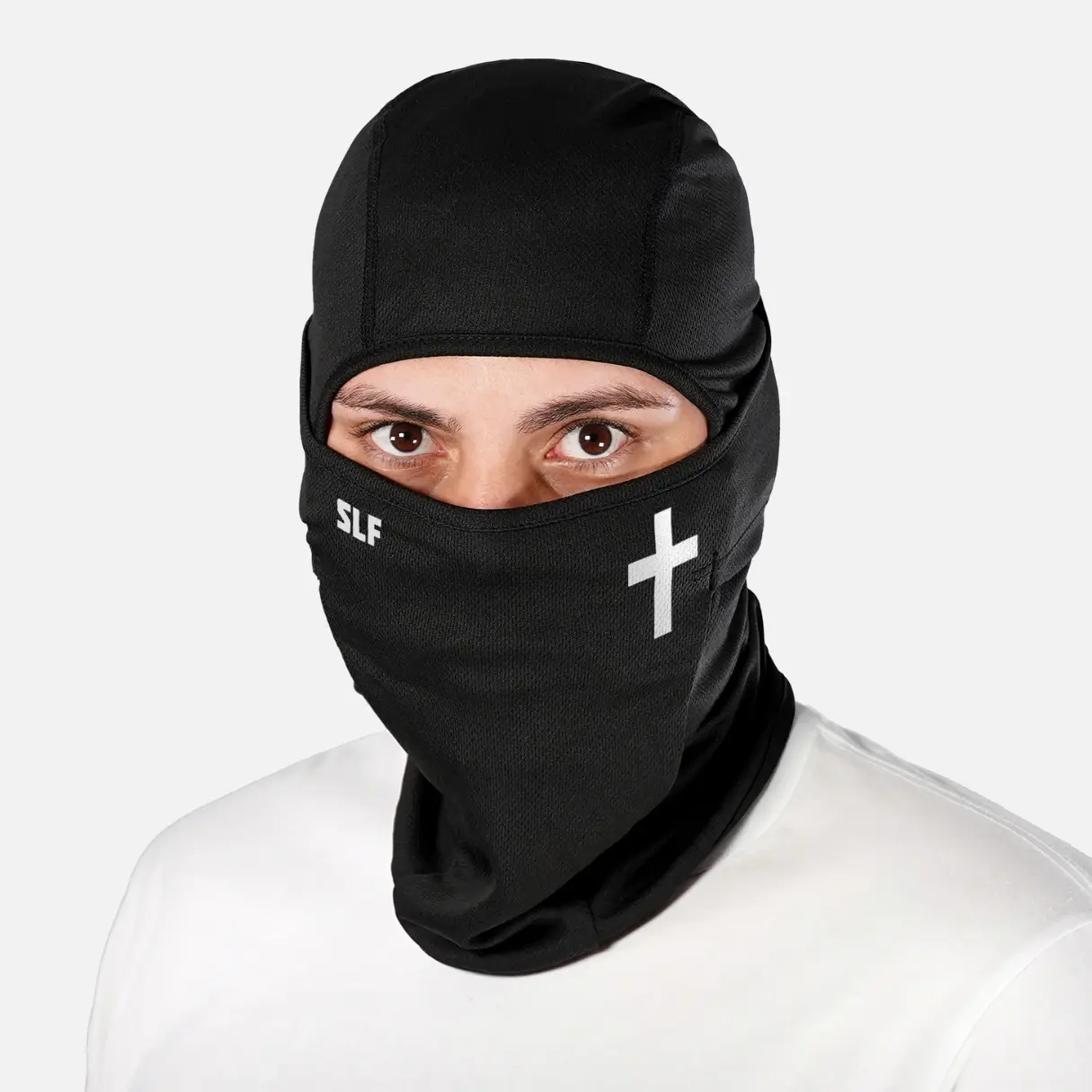 SLEEFS Faith Cross Loose-Fitting Shiesty Mask, Outdoor Sports Cycling Mask, Full Balaclava Protective Face Cover for Sports & Outdoor Activities